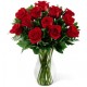 One Dozen Red Roses Bouquet with Vase One Dozen Red Roses Bouquet with Vase