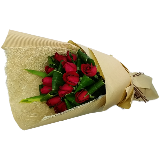 Elegant Love One Dozen Roses Bouquet Elegant Love One Dozen Roses Bouquet