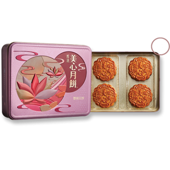 Maxim Red Bean Paste Moon Cake with 2 Egg Yolks Maxim Red Bean Paste Moon Cake with 2 Egg Yolks