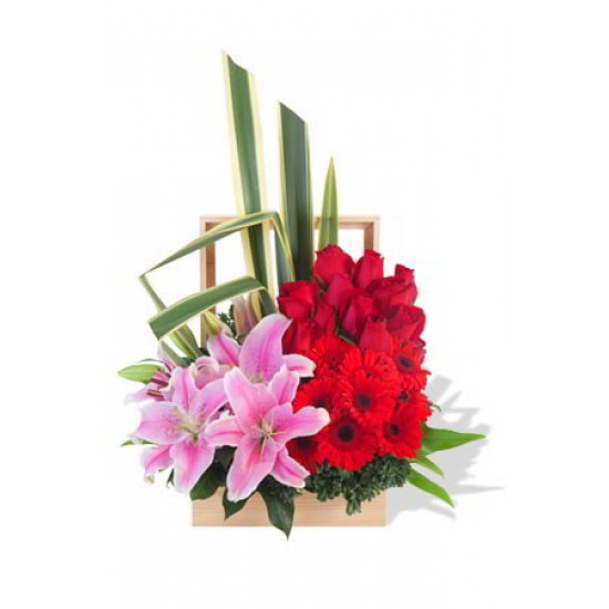 Red Rose and Gerbera Arrangement Red Rose and Gerbera Arrangement