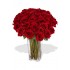38 Rose Arrangement in Crystal Vase