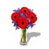 Gerbera and Iris Bouquet